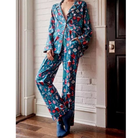 Anthropologie Bedhead Pajamas Merry and Bright Pajama Set...